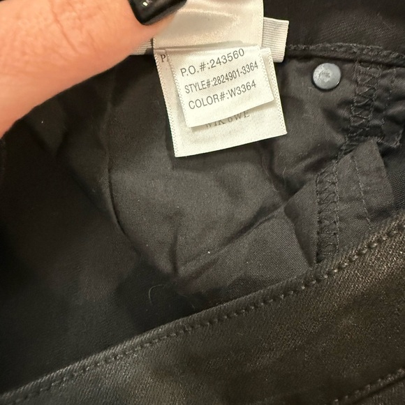 PAIGE Margot Ankle Jeans Size 27 Black Fog Luxe Coating Faux Leather Look - Picture 5 of 7
